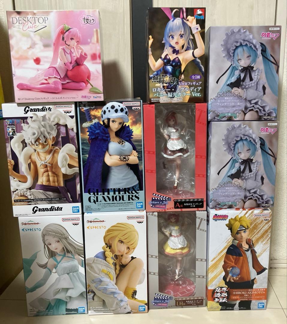 美少女　ジャンプ　フィギュアまとめ売り　ナルト　ワンピース　初音ミク　推しの子