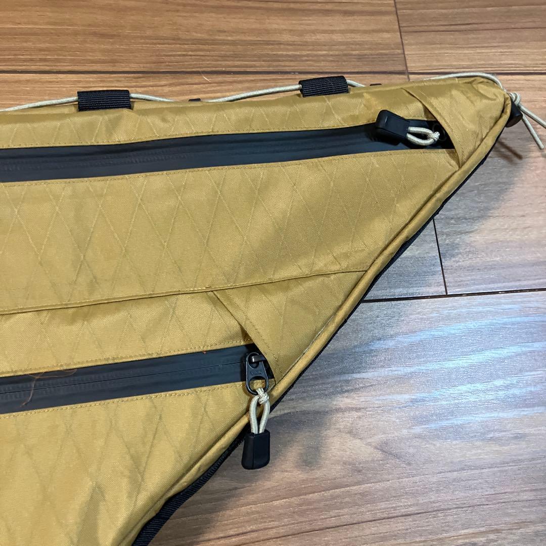 ハンドメイドフルフレームバッグ　X-PAC コヨーテブラウン　43.5cm