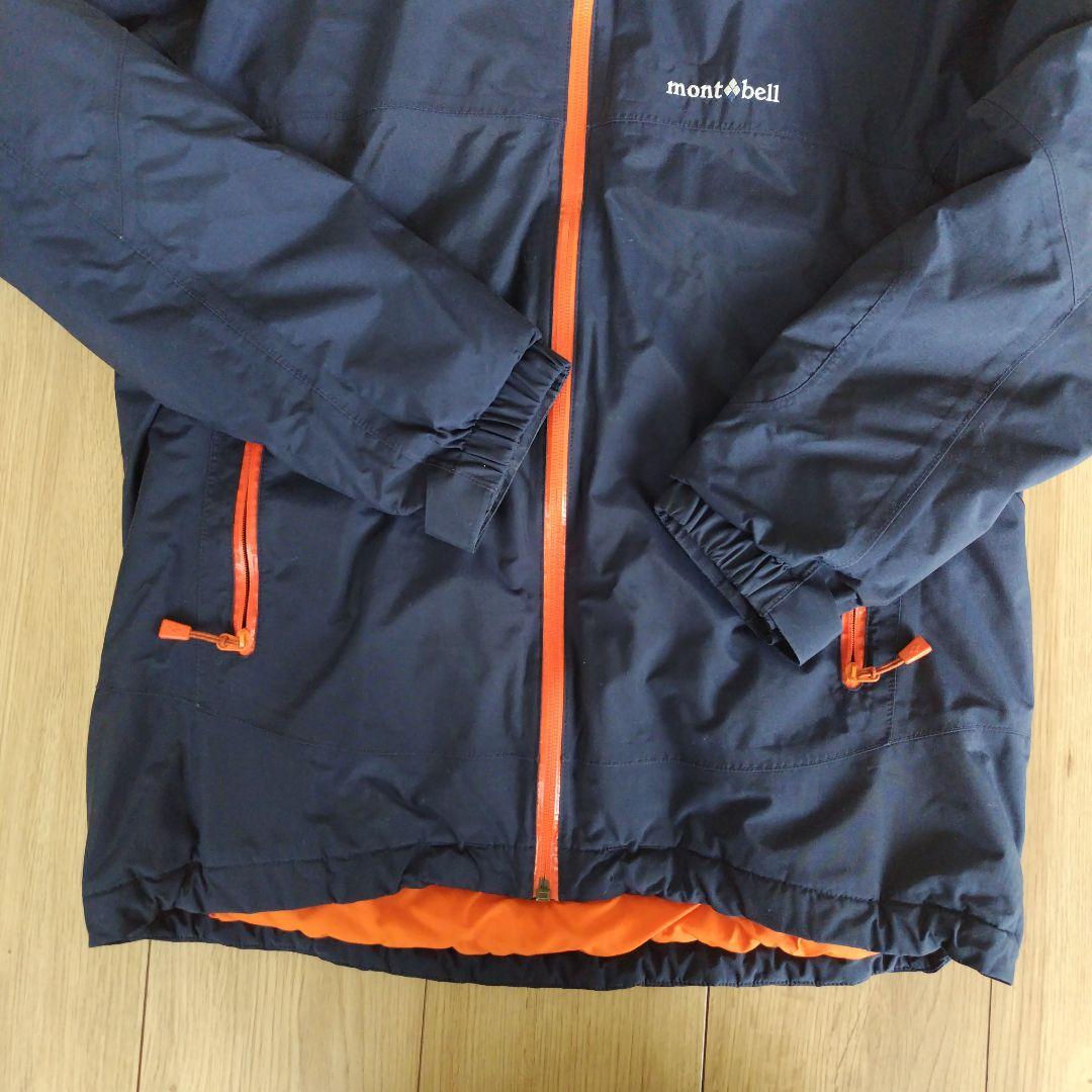 mont-bell フード付きウェア 160サイズ ネイビー