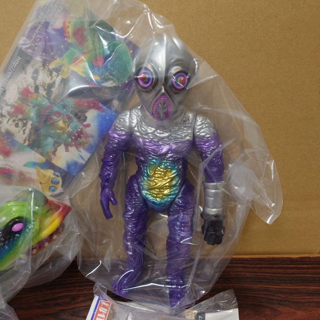 エレガブ　ソフビ　グラビトン　プラロイドマン　セット　インディーズソフビ