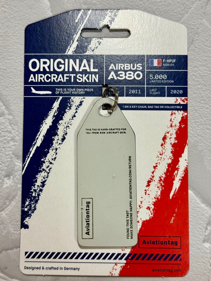 エールフランスA380 Aviationtag グレア材 F-HPJF