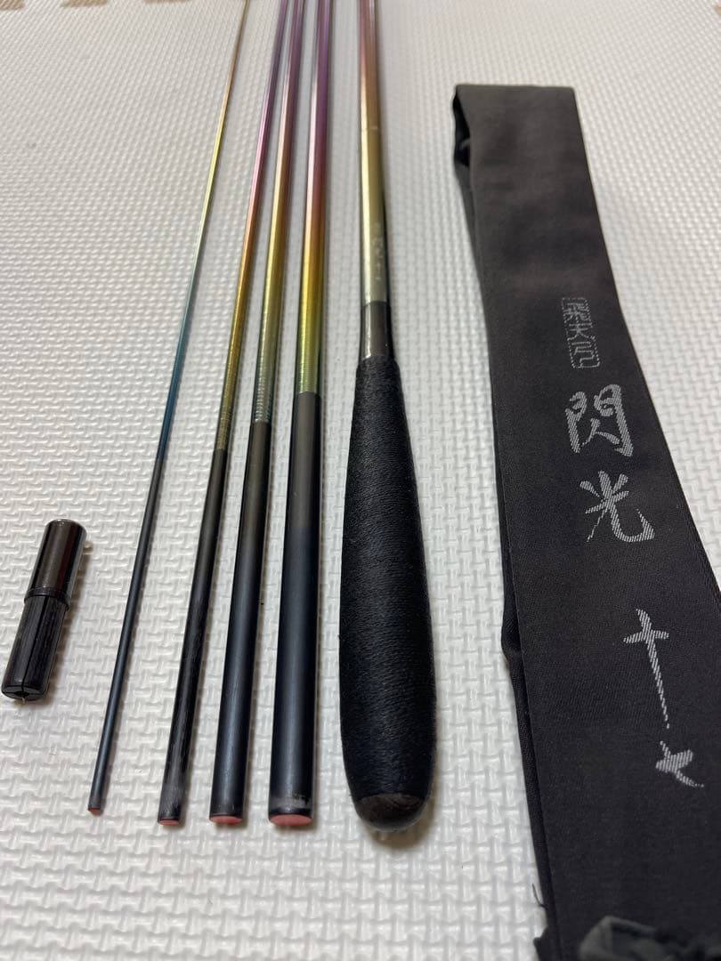 美品　シマノ　飛天弓　閃光　17尺　レインボー　ヘラブナ　竿　ダイワ　希少　ヘラ