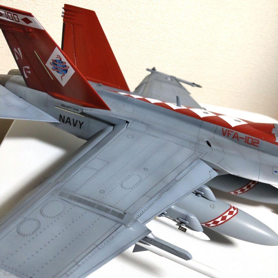 戦闘機プラモデル完成品ハセガワ1/48F-18スーパーホーネット