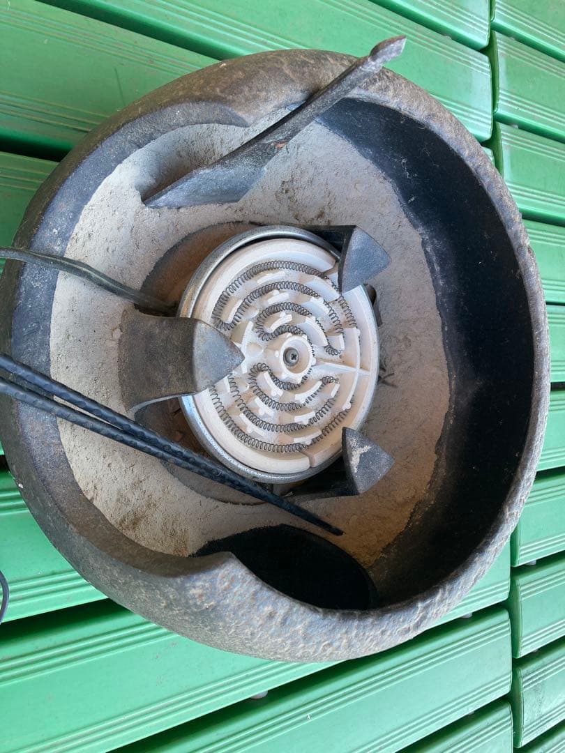 ニクロム線ヒーター製 南部鉄製 七輪 直径約30cm