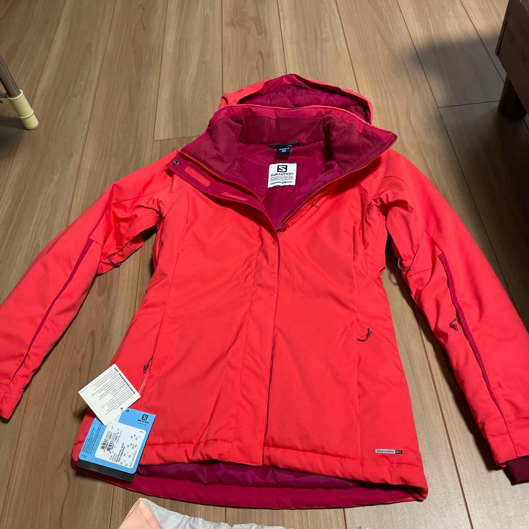 Salomon スキーウェア レディース XS 赤/ピンク