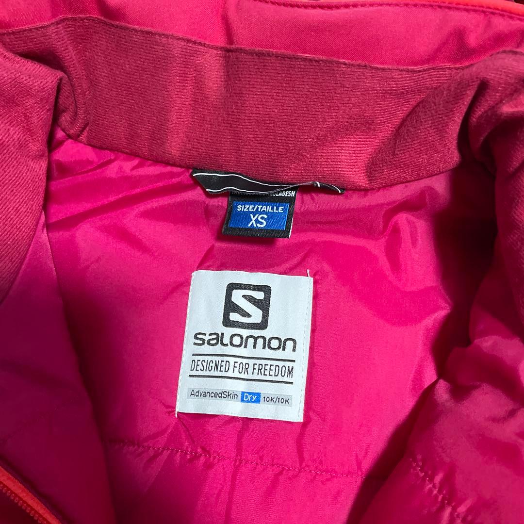 Salomon スキーウェア レディース XS 赤/ピンク