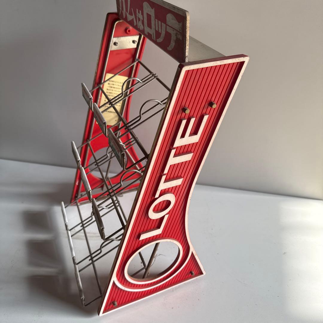 LOTTE ガムディスプレイスタンド 中型 赤