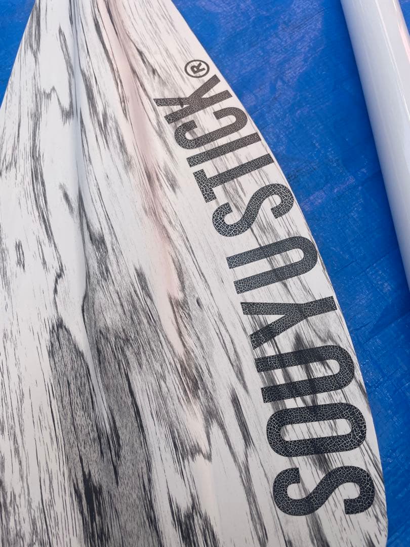 【送料込み】★SOUYU STICK★ホワイトウッドカーボンパドル★サップボード