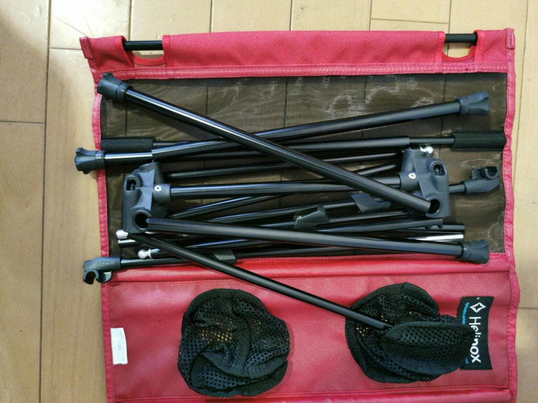 【中古美品】Helinoxヘリノックス テーブルワン レッド 正規品・屋外未使用