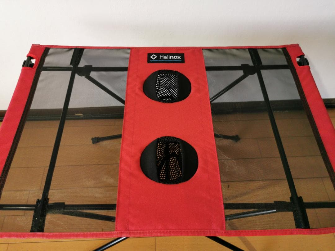 【中古美品】Helinoxヘリノックス テーブルワン レッド 正規品・屋外未使用