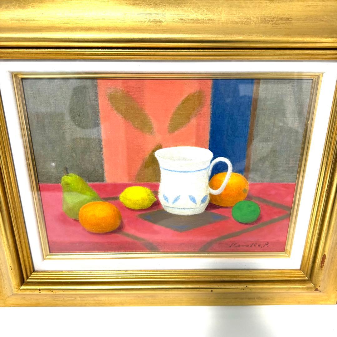 希少 真作保証 藤井兼弘 油彩 油絵 静物 真作