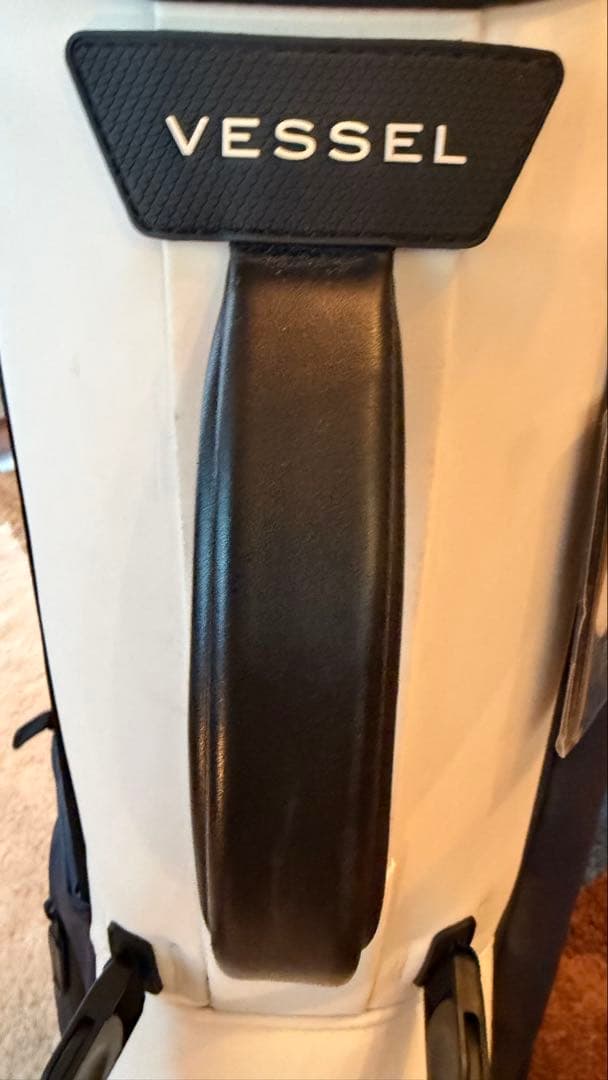 Vessel ゴルフバッグ ホワイト/ネイビー