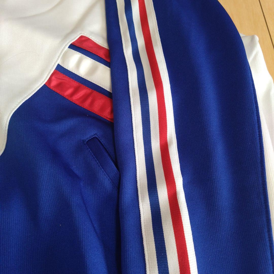 90年代adidas ジャージ ジャケット 青/白/赤トリコロールジャケット