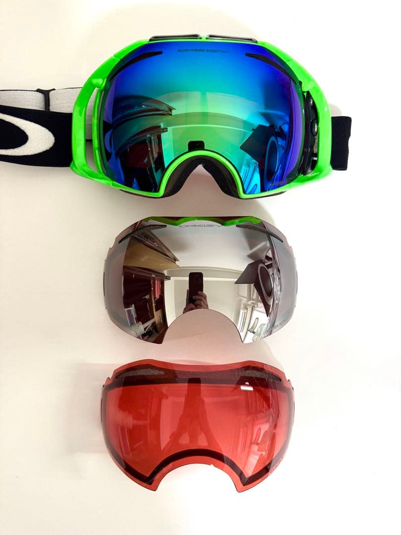 OAKLEY AIRBRAKE80'sGreenCollectionレンズ3枚付