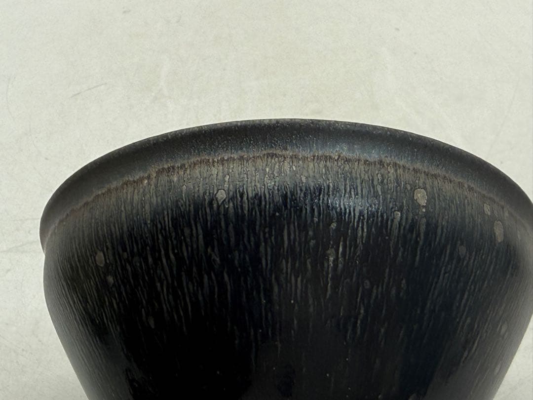 ※中国　建窯　銀豪天目茶碗　送料込み260125