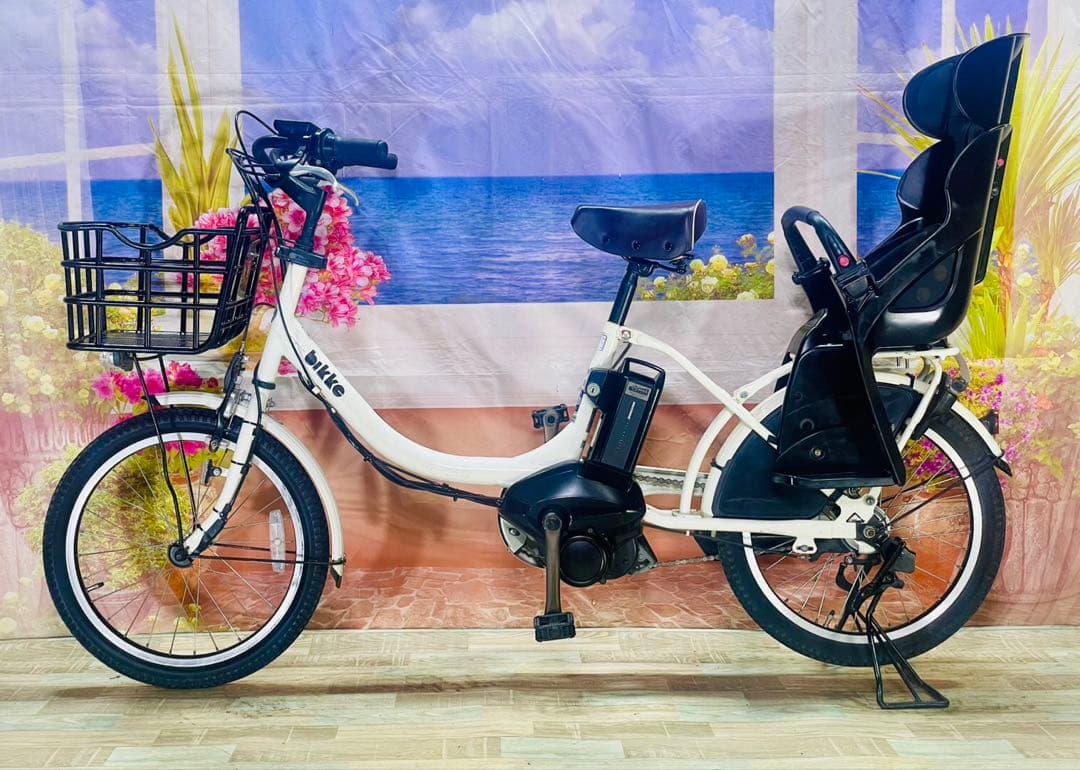 超特価BIKKE ビッケ12AH⭐️ブリヂストン子供乗せ電動アシスト自転Y3296