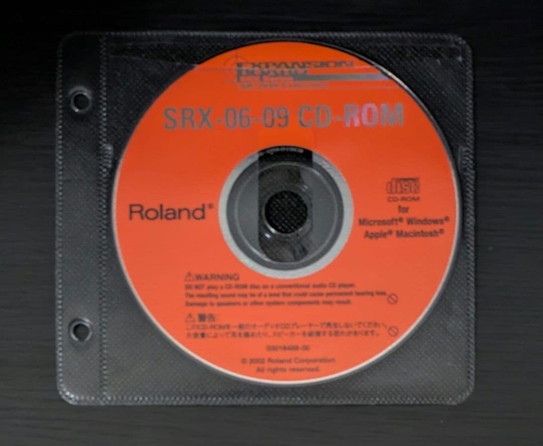 Roland SRX-09 World Collection　CD-ROM付属