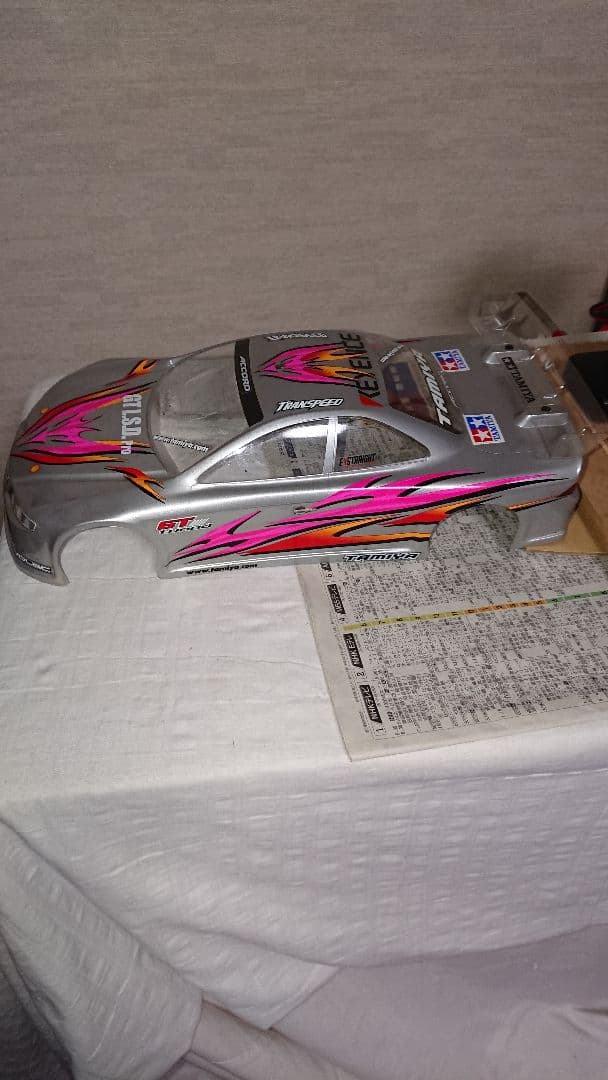 タミヤTT-01未走行セットTRF仕様汎用ボディ附属