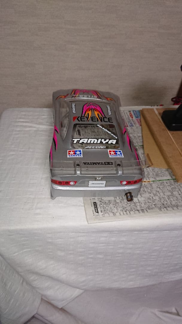 タミヤTT-01未走行セットTRF仕様汎用ボディ附属