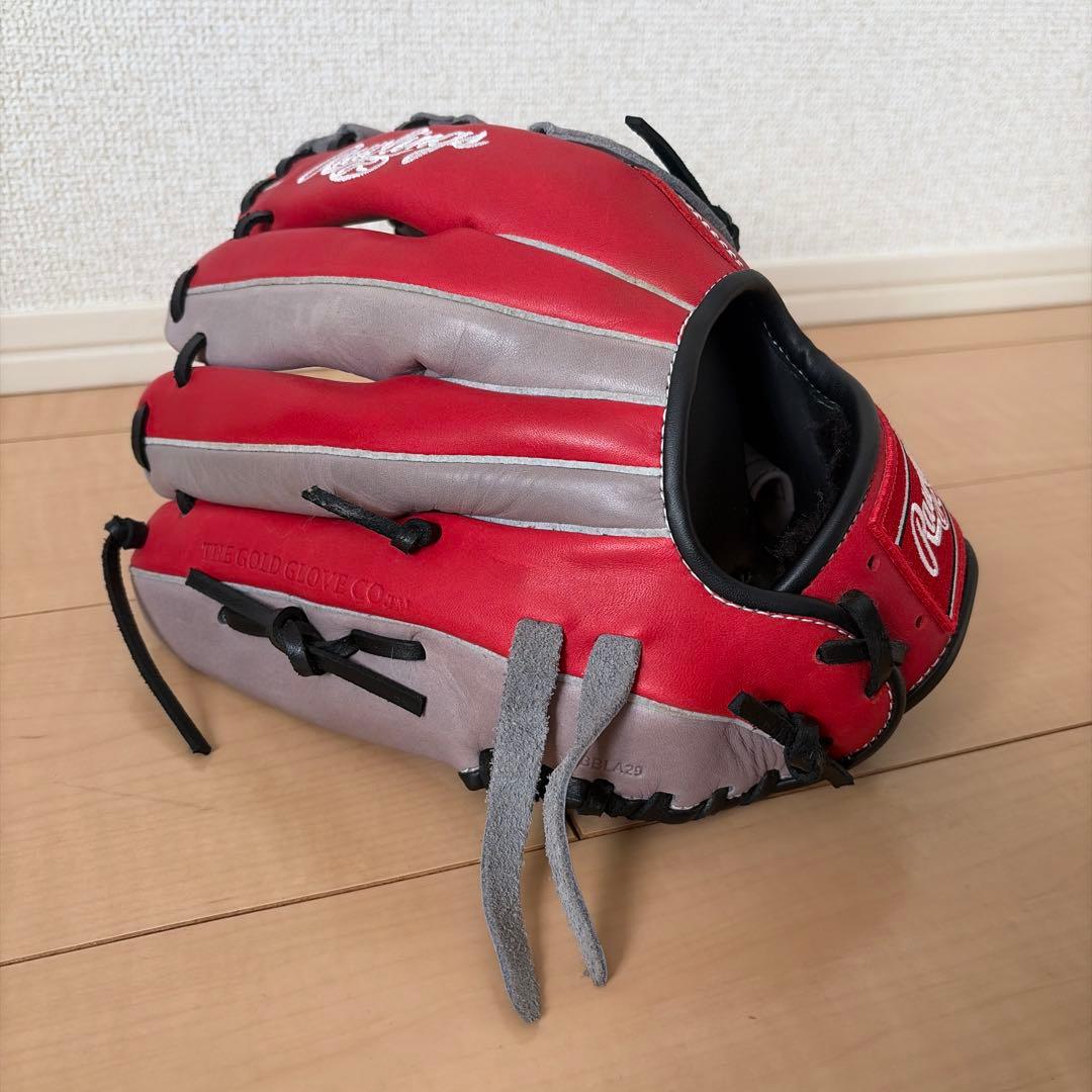 Rawlings 軟式グローブ レッド/グレー