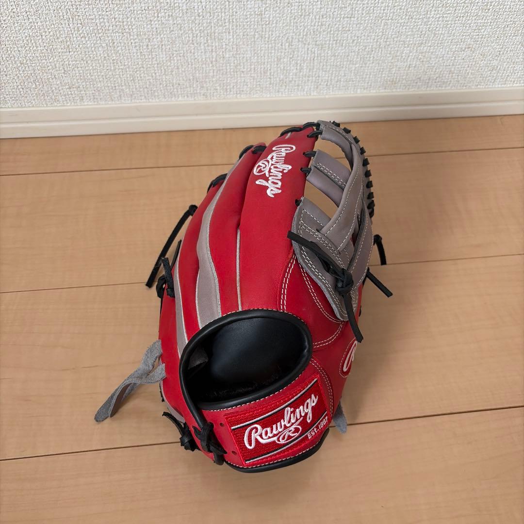 Rawlings 軟式グローブ レッド/グレー