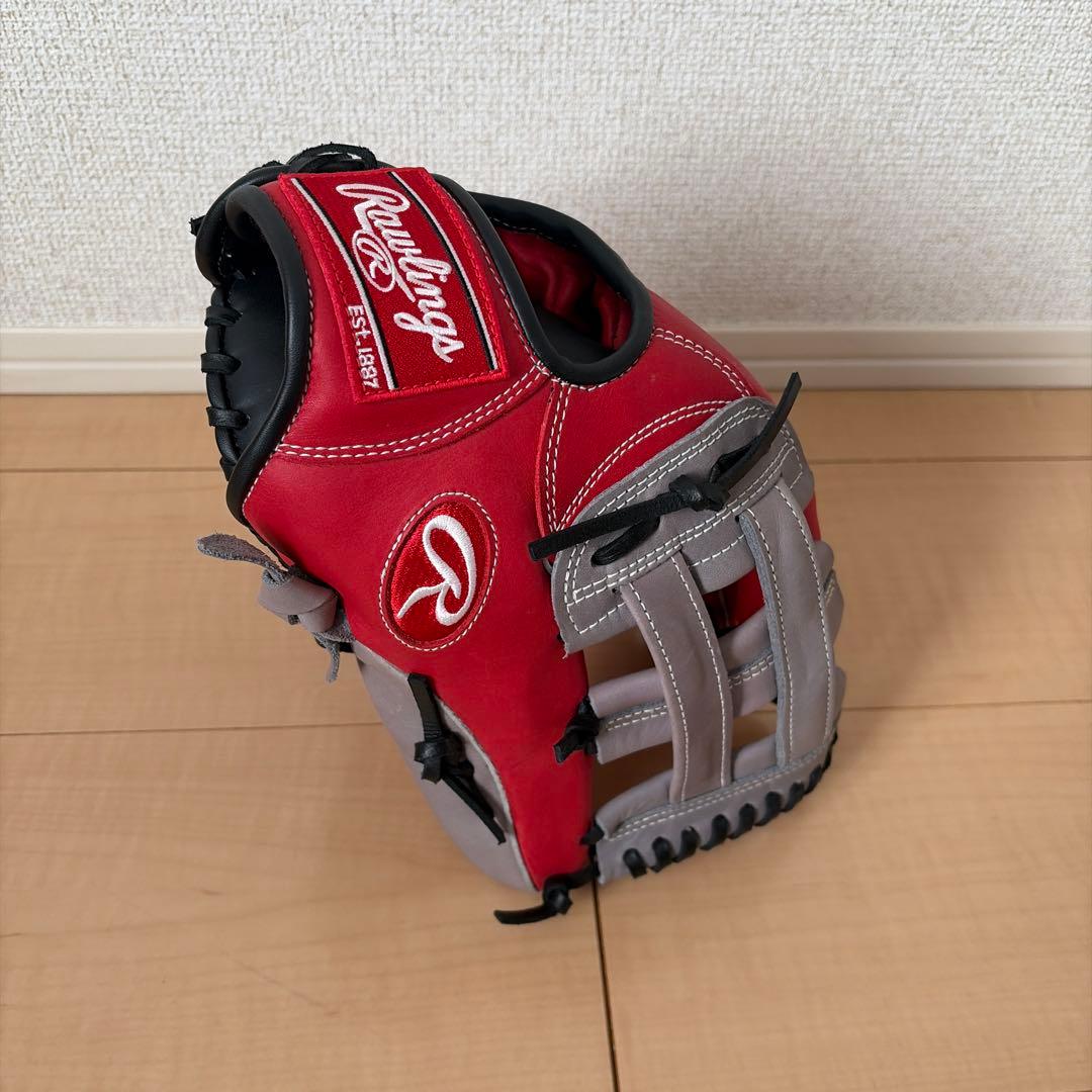 Rawlings 軟式グローブ レッド/グレー