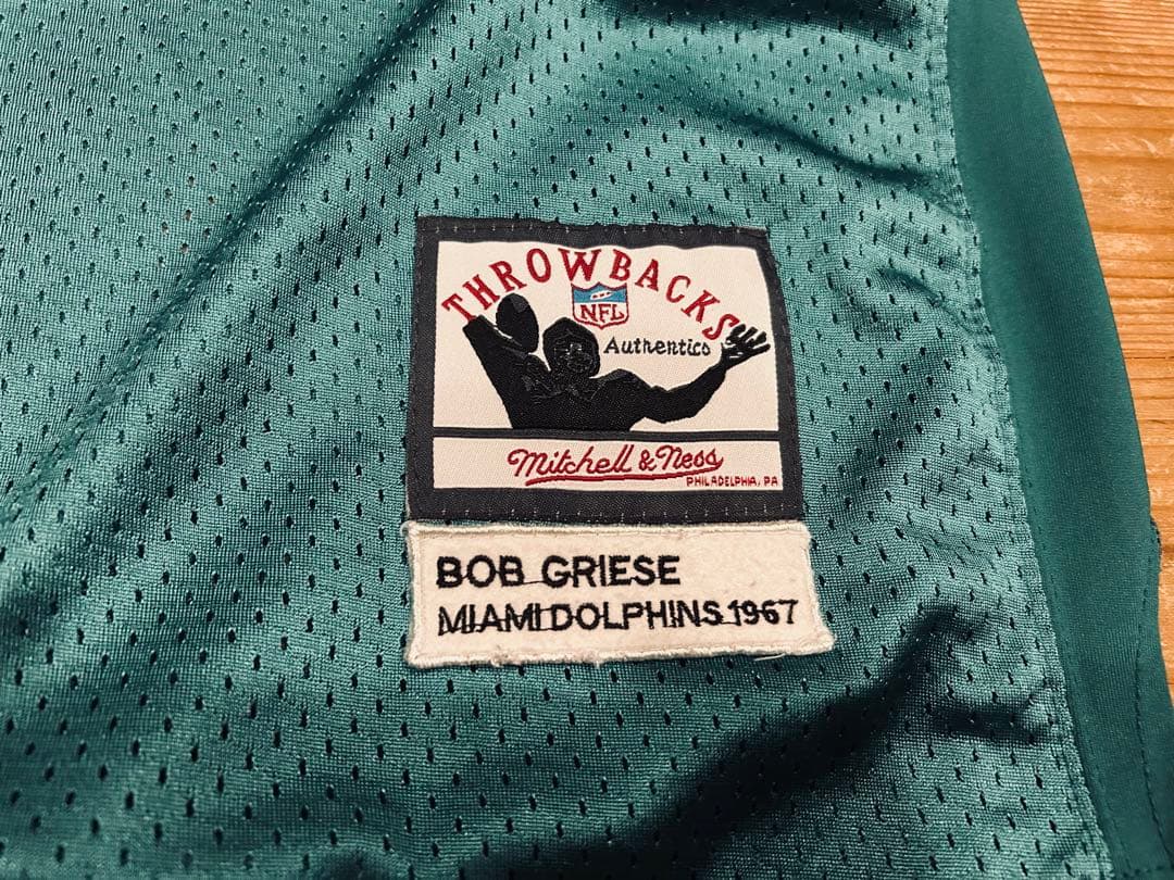 ゲームシャツ 古着 90s Mitchell & Ness マイアミ NFL