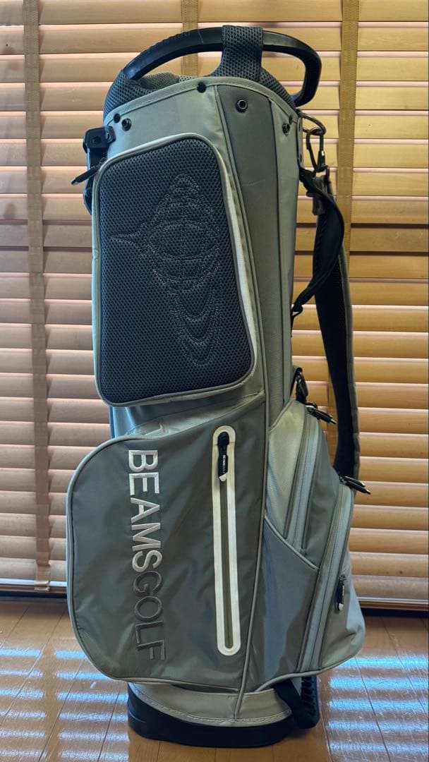 BEAMS GOLF キャディバッグ グレー