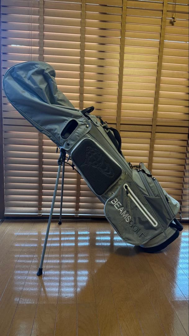 BEAMS GOLF キャディバッグ グレー