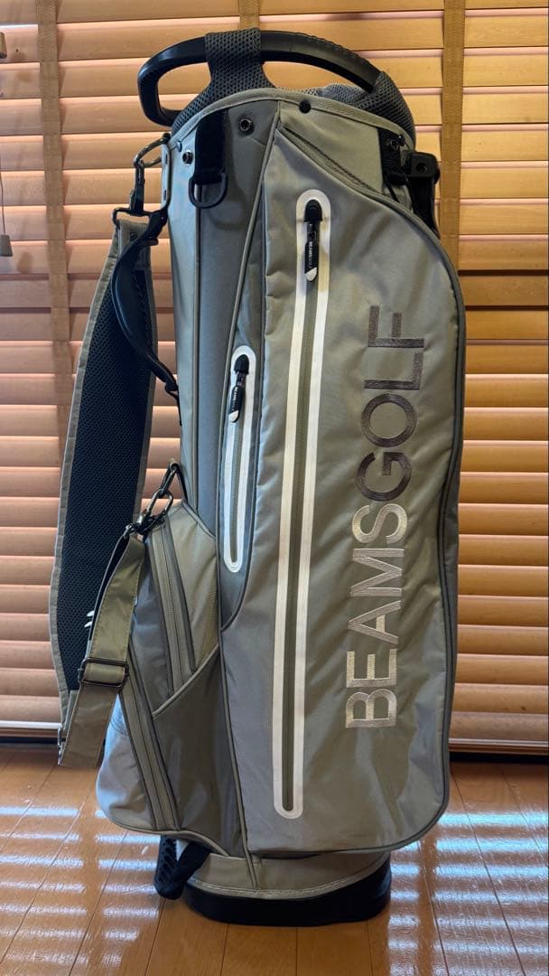 BEAMS GOLF キャディバッグ グレー