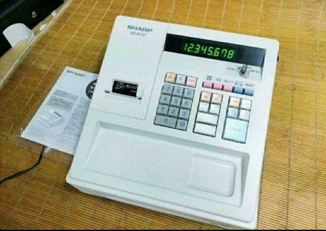 シャープレジスター　XE-A147　PC連携売上管理フル設定無料　742227