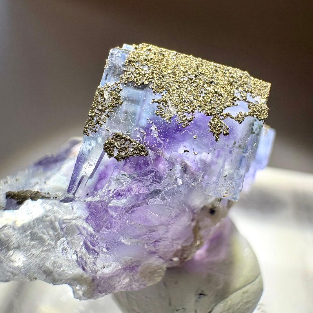 449 中国　ヤオガンシャン産　フローライト&パイライト