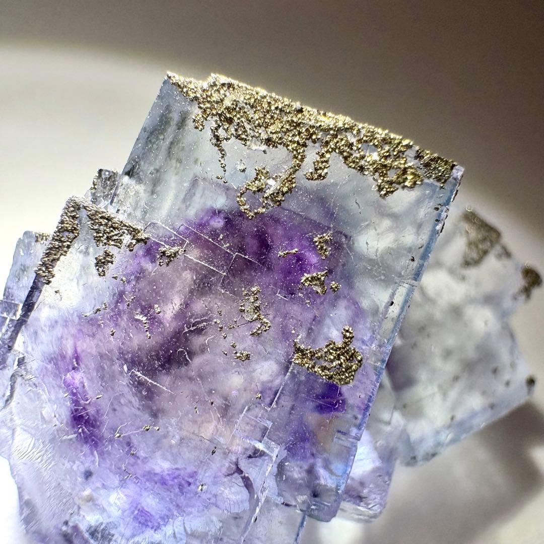 449 中国　ヤオガンシャン産　フローライト&パイライト