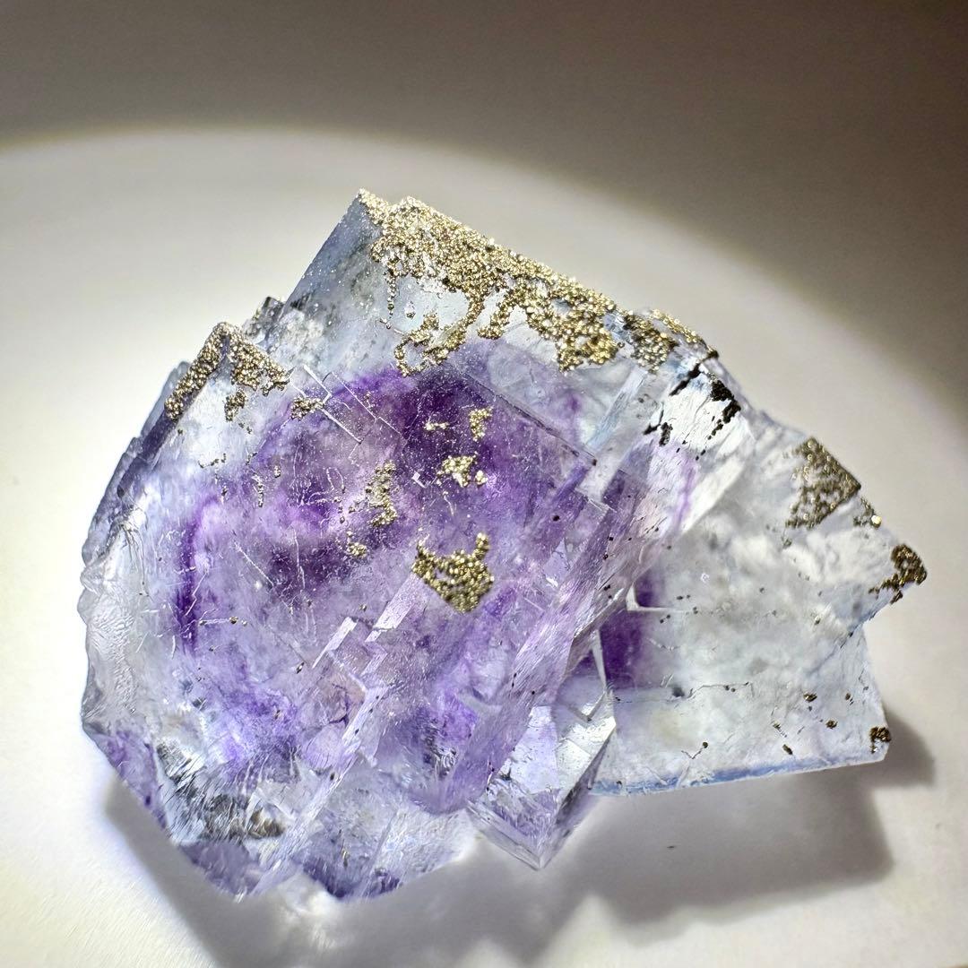 449 中国　ヤオガンシャン産　フローライト&パイライト