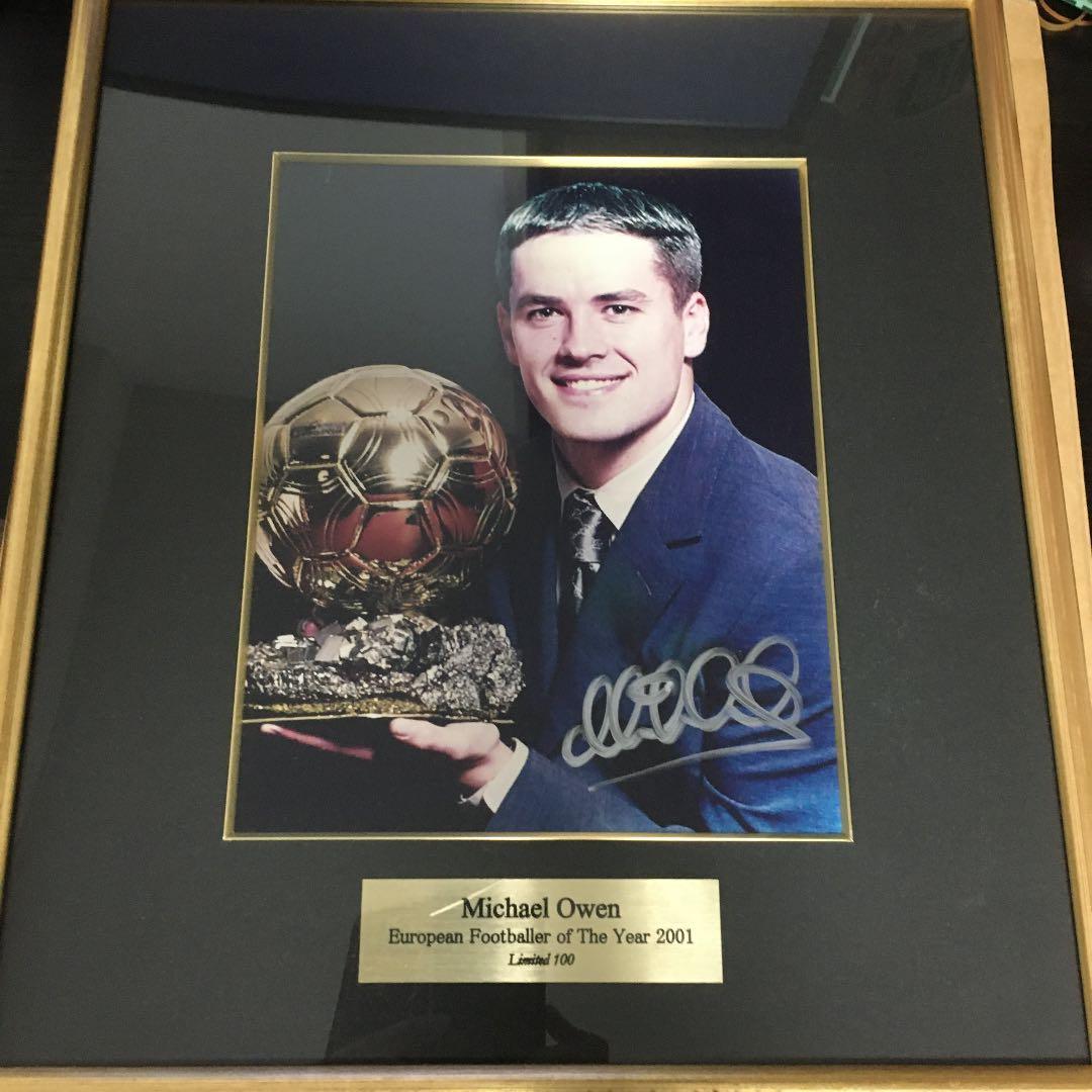 マイケルオーウェンMichael Owen　サイン入りフォトフレーム　証明書付