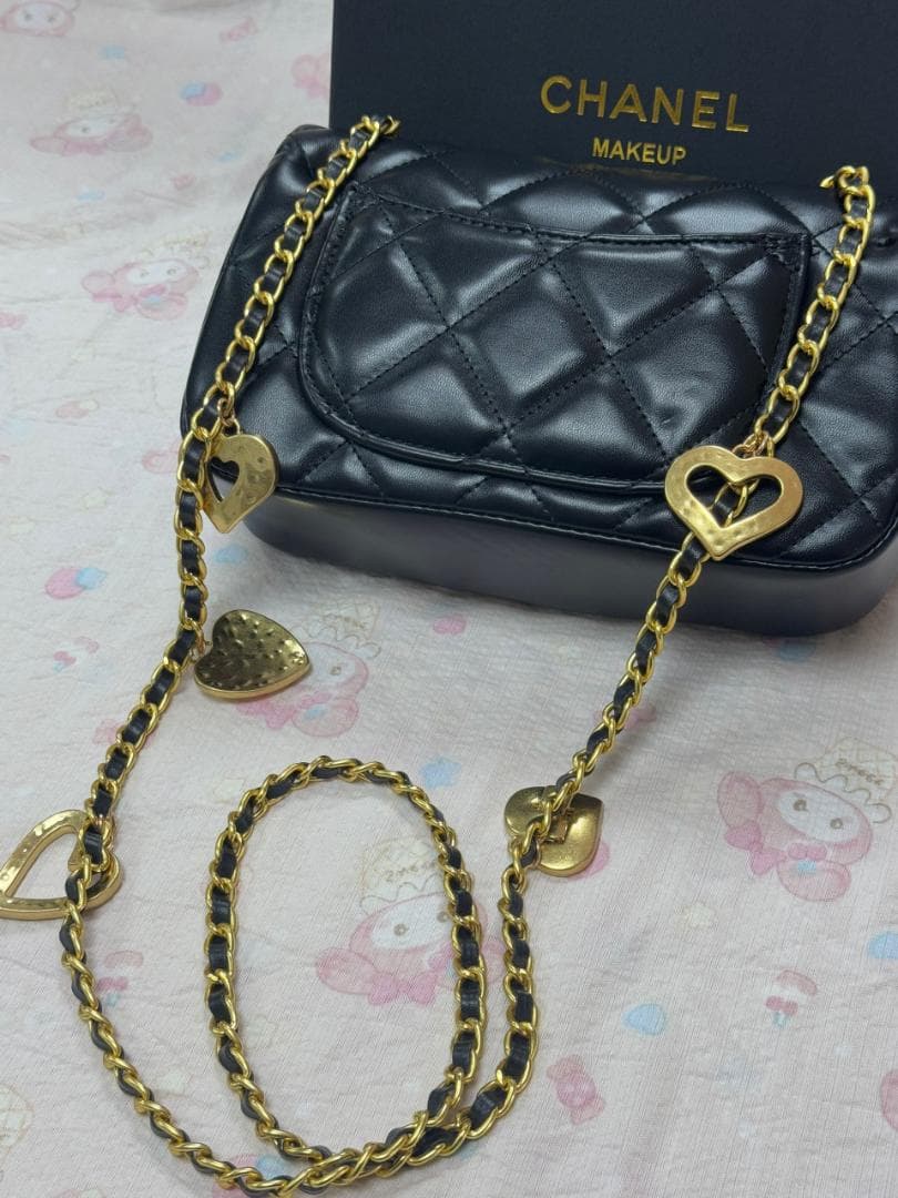 VIP顧客 ★ ブラックレザーショルダーバッグ okda