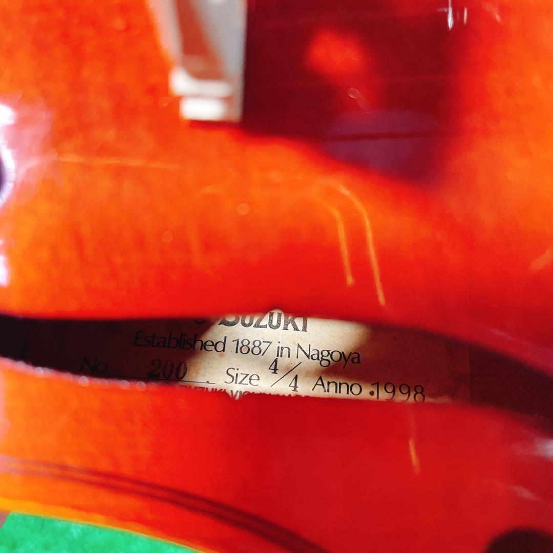 SUZUKI バイオリン No.200 4/4 1998年製　ケース付き