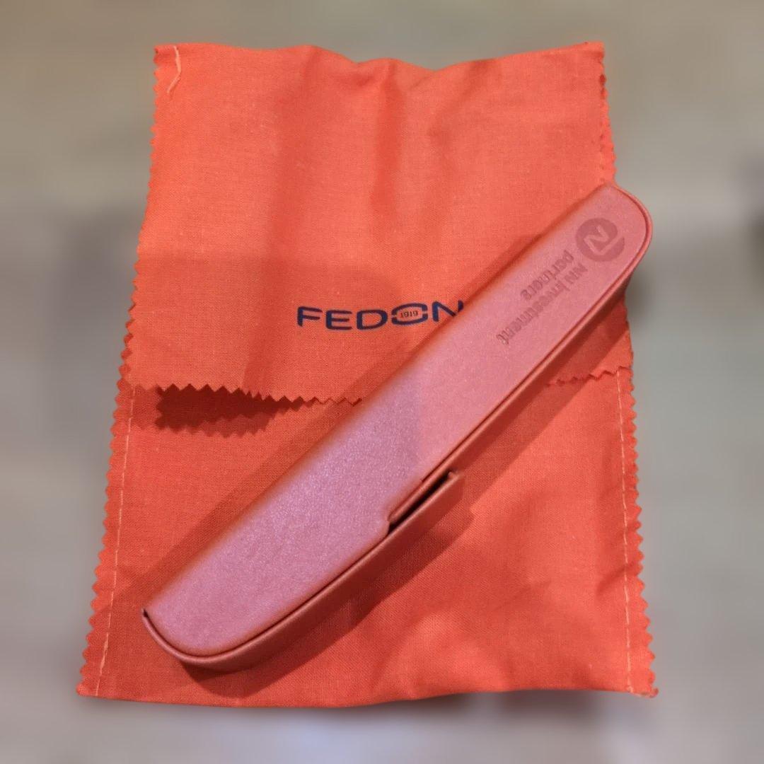 新品未使用希少ジョルジュ　フェドンFEDON オレンジカラー　万年筆　ペンケース