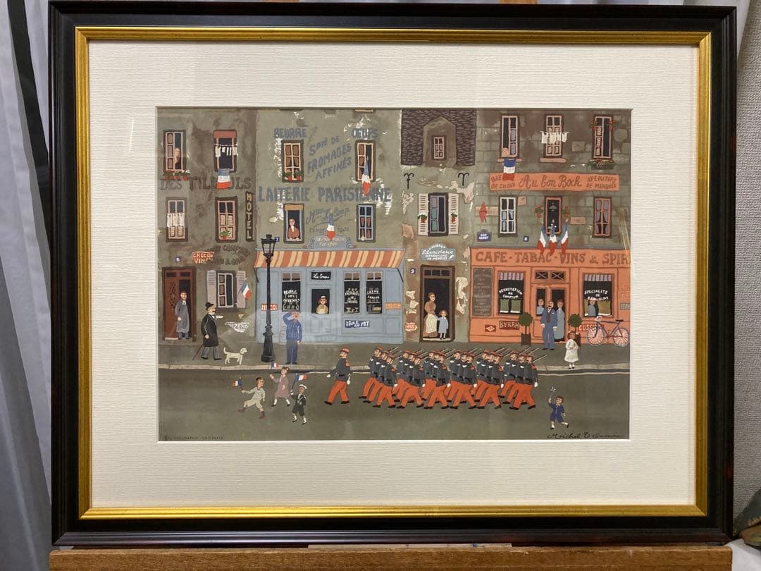 版画　大判リトグラフ　7月14日のパレード　[有名画家ドラクロア] 未使用