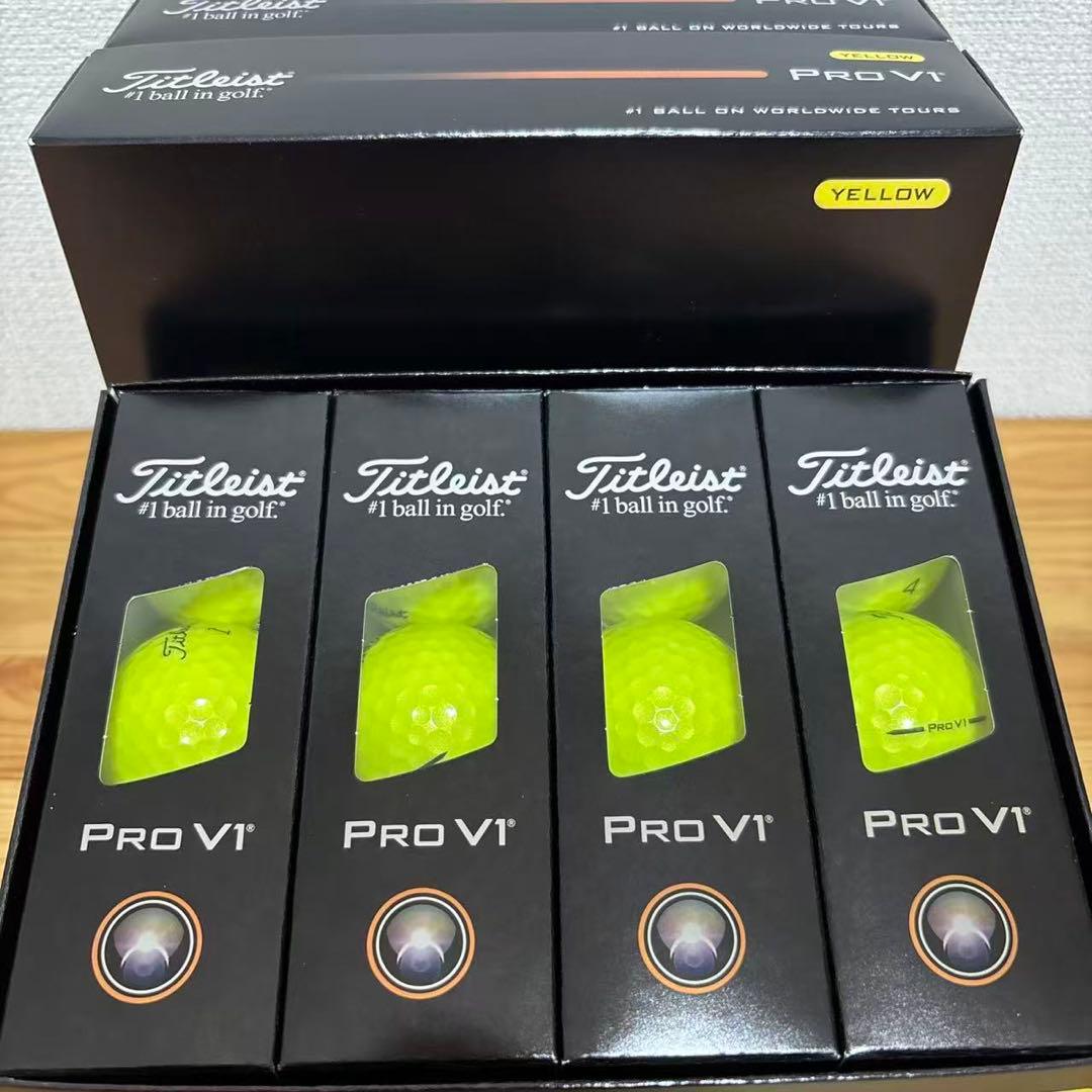 2025 TITLEISTタイトリストPROV1 プロV1 イエロー