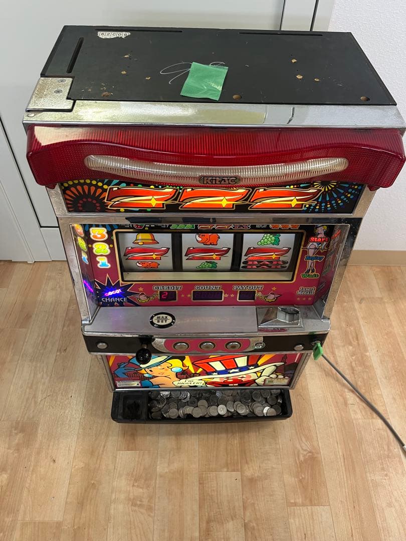 【実機】アイムジャグラー7 5号機　メダル付き　鍵付き　設定キー付き レア