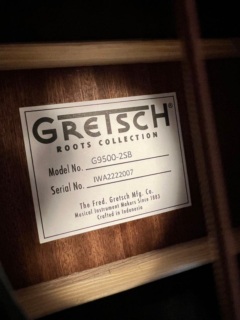 GRETSCH G9500-2SB アコースティックギター　ジムダンディ