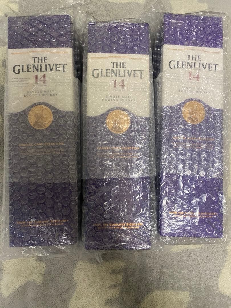 グレンリベット　14年　コニャックカスク　THE GLENLIVET 3本
