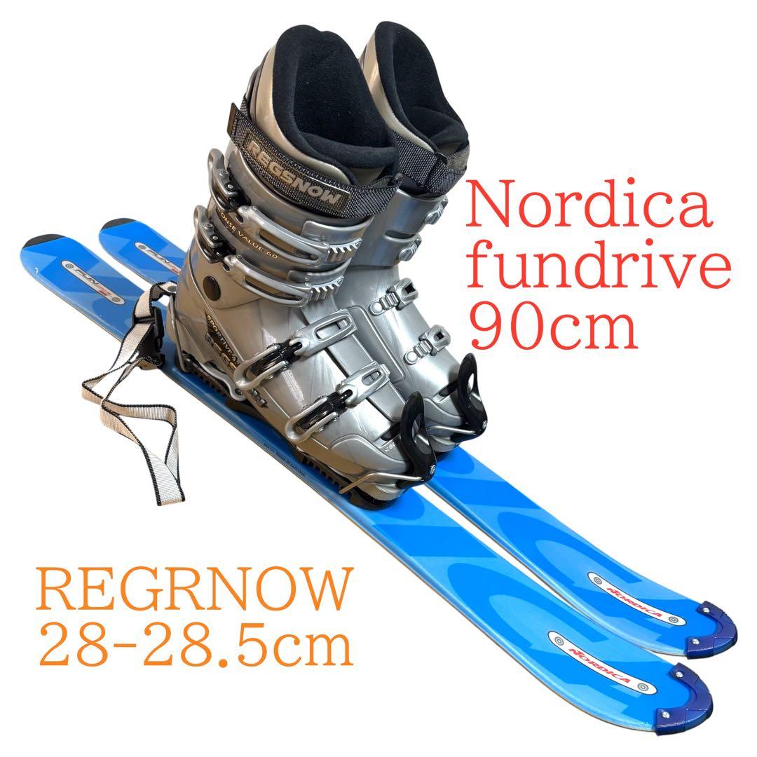 メンズショートスキーセット　ファンスキー　　Nordica 28-28.5ｃｍ