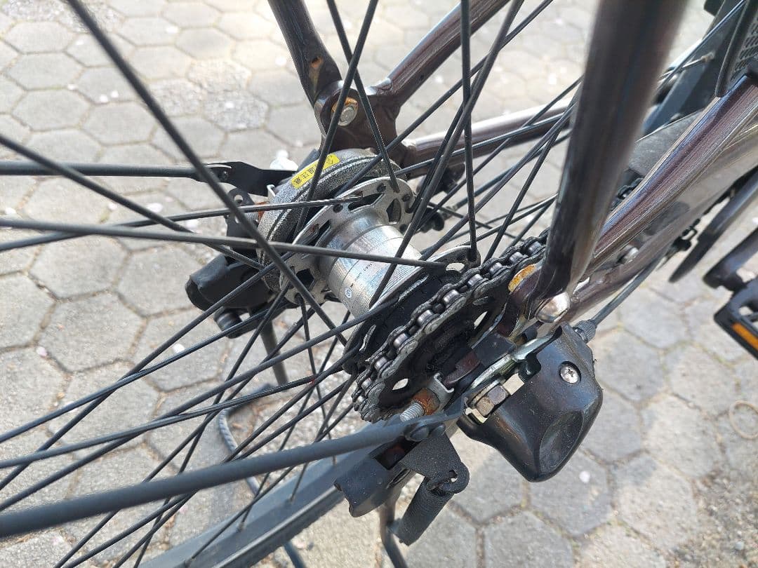 パナソニック 電動アシスト自転車 ティモS／内装3段／サドル新品／充電器付