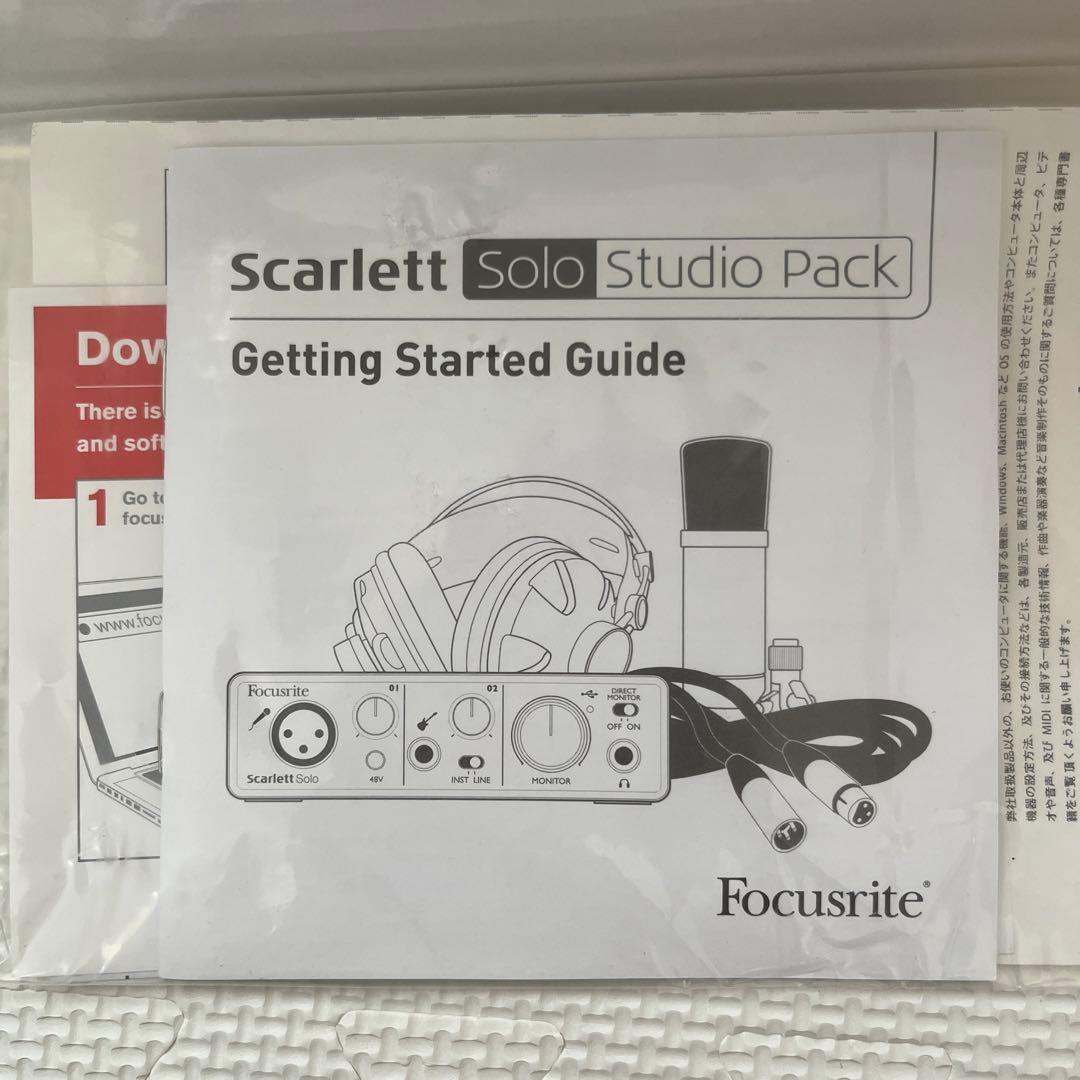 配信機器・PA機器・レコーディング機器 Focusrite Scarlett Solo Studio Pack