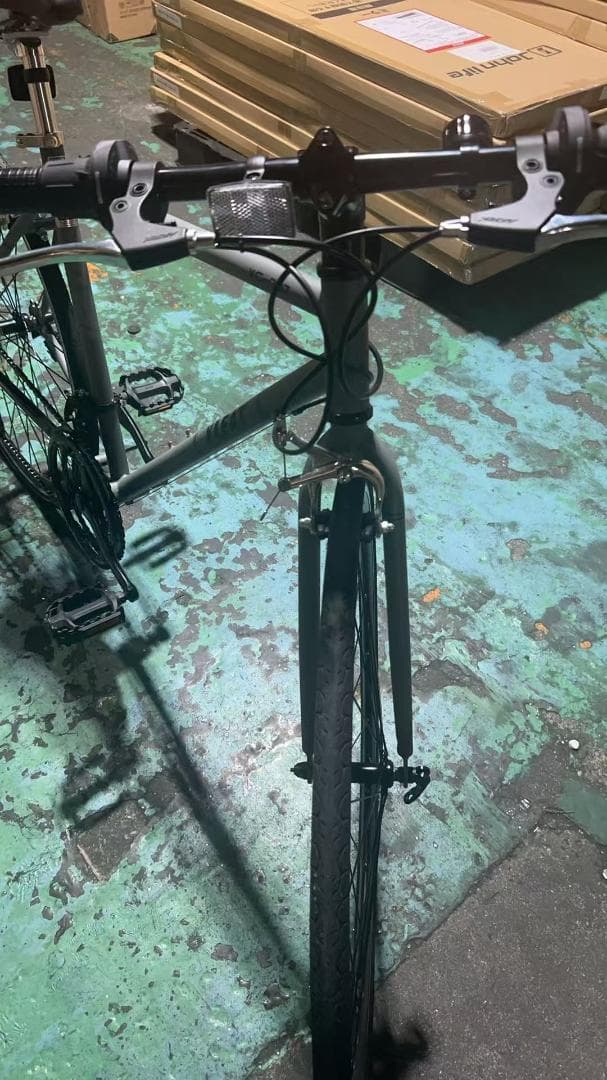 中古品 クロスバイク XC-007 グレー