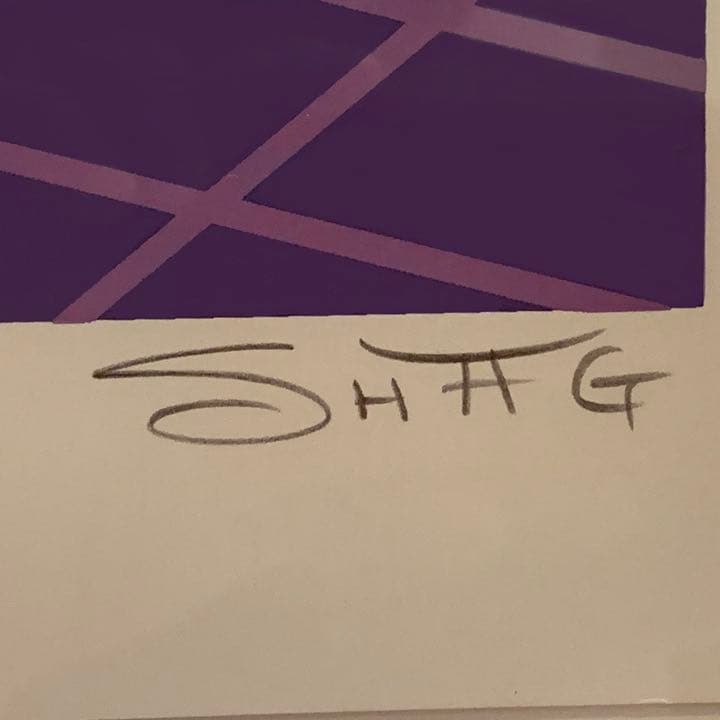 貴重　Shag シャグ シルクスクリーンポスター　ナンバーリング. #005