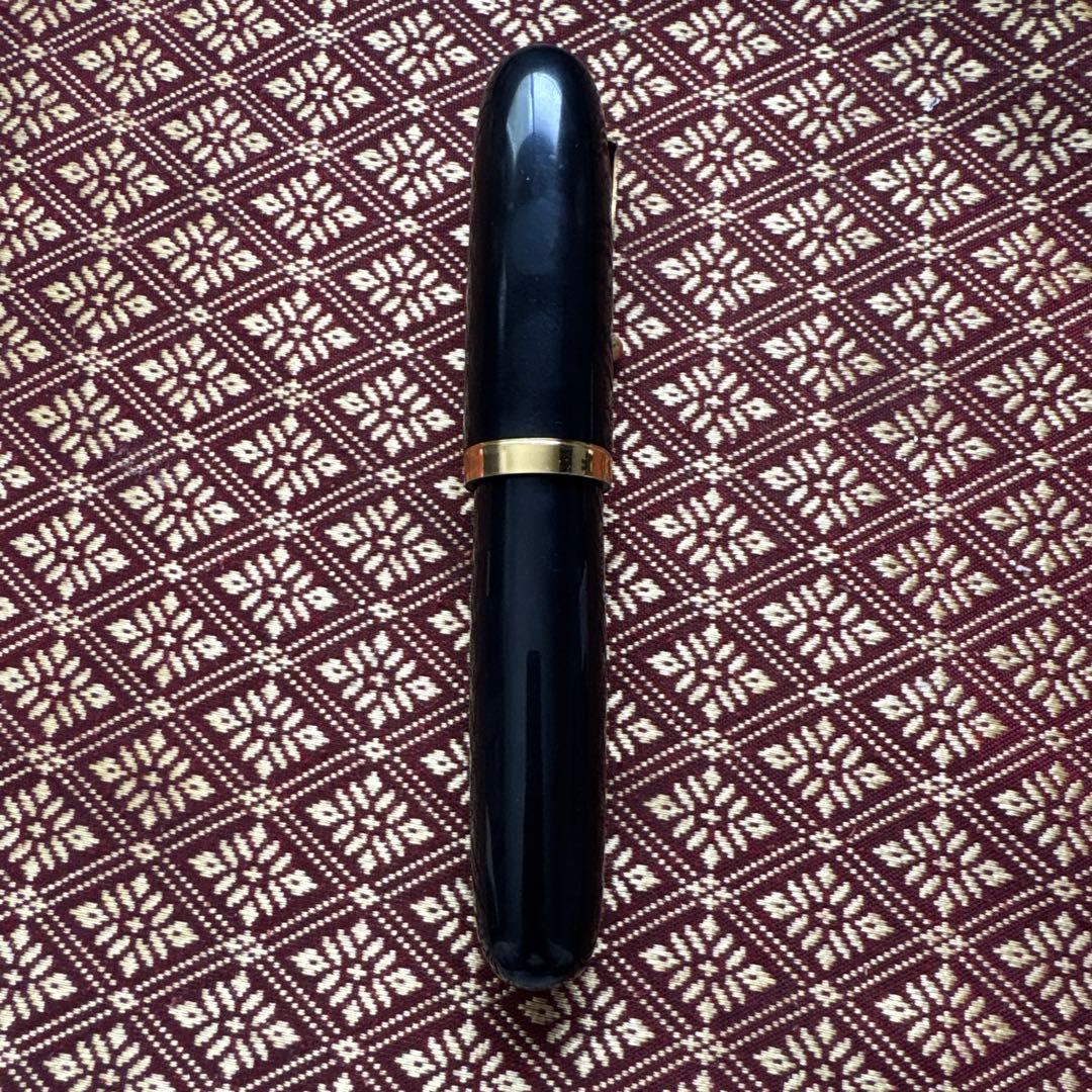 チタンペン先の黒い万年筆