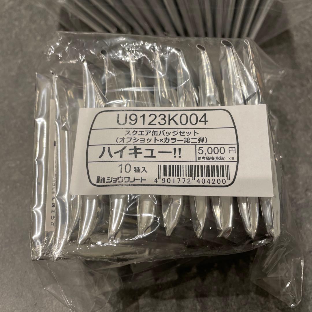 ハイキュー!! スクエア缶バッジ オフショット×カラー 第一弾 第二弾セット